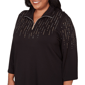 Plus Size Alfred Dunner Seville Stud Embellished Sweater - image 5