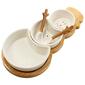 Godinger Snowman 3 Bowls with Server - image 1