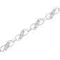 Haus of Brilliance Sterling Silver Diamond Infinity Link Bracelet - image 4