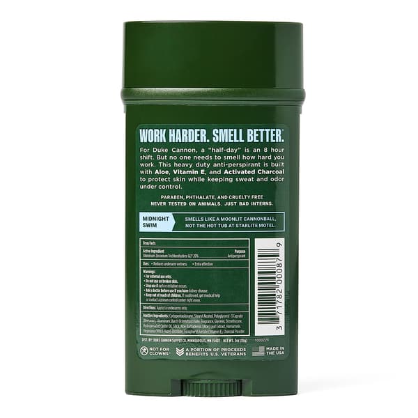 Duke Cannon Midnight Swim Antiperspirant Deodorant