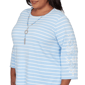 Plus Size Alfred Dunner Classics 3/4 Sleeve Butterflies Blouse - image 5