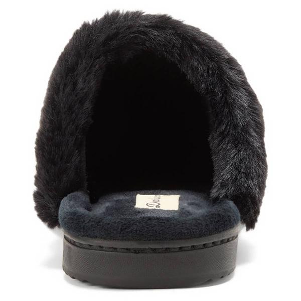 Womens Dearfoams® Cable Knit Scuff Slippers