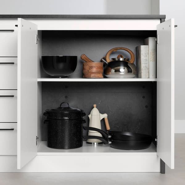 South Shore Myro Faux Black Stone Kitchen Island