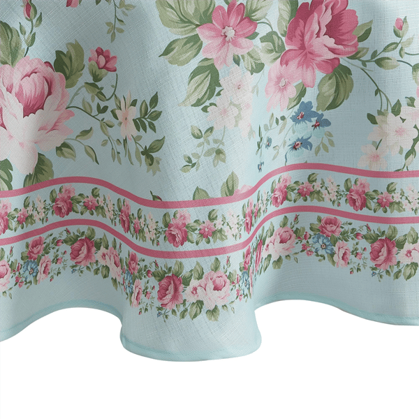 Threadmade Vintage Floral Garden Tablecloth