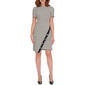 Womens Tommy Hilfiger Short Sleeve Houndstooth Asymmetric Dress - image 4