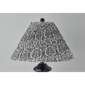 Adesso Dahlia Large Table Lamp with Navy/White Fabric Shade - image 4