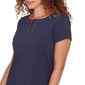 Petite Hearts of Palm Smooth Sailing Studded Keyhole Blouse - image 5