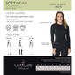 Womens Cuddl Duds® Softwear Stretch Long Sleeve Crew Neck - image 8