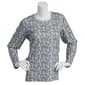 Petite Hasting &amp; Smith Long Sleeve Floral Crew Neck Top - image 1