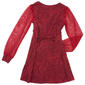 Girls (7-16) Speechless Long Sleeve Lurex Shine Dress - image 3