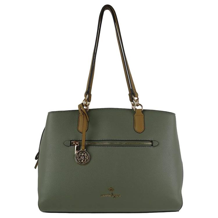 Nanette Lepore Taelor Color Block Satchel - Dusky Pine