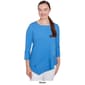 Petite Ruby Rd. Resort Ready Knit Cable Stripe Top - image 3