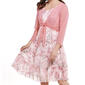Womens Connected Apparel Floral Tie Jacket Dress - image 3