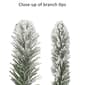 Puleo International 7.5ft. Red Pre-Lit Flocked Christmas Tree - image 6