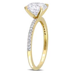 Gemstone Classics™ 14kt. Gold 1 4/5ctw. Moissanite Ring