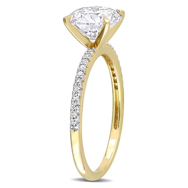 Gemstone Classics™ 14kt. Gold 1 4/5ctw. Moissanite Ring