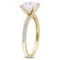 Gemstone Classics™ 14kt. Gold 1 4/5ctw. Moissanite Ring - image 3