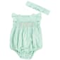 Baby Girl (3-12M) Little Me Stripe Bubble Romper w/Headband - image 1