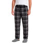 Mens Preswick & Moore(R) Plaid Silky Pajama Pants - Black/White - image 1
