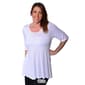Plus Size 24/7 Comfort Apparel Elbow Sleeve Top - image 12