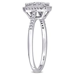 Diamond Classics™ 10kt. White Gold 1/2ctw. Diamond Square Ring