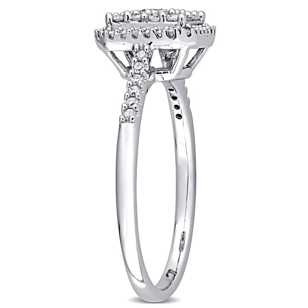 Diamond Classics™ 10kt. White Gold 1/2ctw. Diamond Square Ring