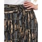 Plus Size NY Collection Tie Waist Brown Wave Maxi Skirt - image 4