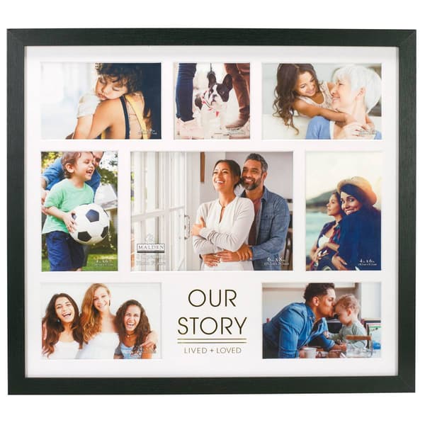 Malden 8-Opening Our Story Collage Black Frame - image 