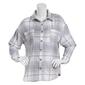 Juniors No Comment Flannel Plaid Shacket - image 1