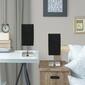 Simple Designs Petite Stick Lamp w/USB Port/Black Shade-Set of 2 - image 8