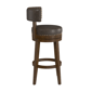 HH2 Home Lawton Wood & Upholstered Swivel Bar Height Stool - image 4
