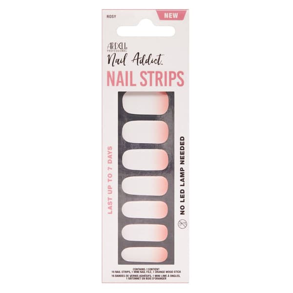 Ardell Nail Addict Pedicure Strips - Rosy - image 