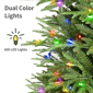 Puleo International 6.5ft. Pre-Lit Fraser Fir Slim Christmas Tree - image 4