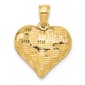 Gold Classics&#40;tm&#41; 14kt. Polished Basket Weave Heart Pendant - image 1