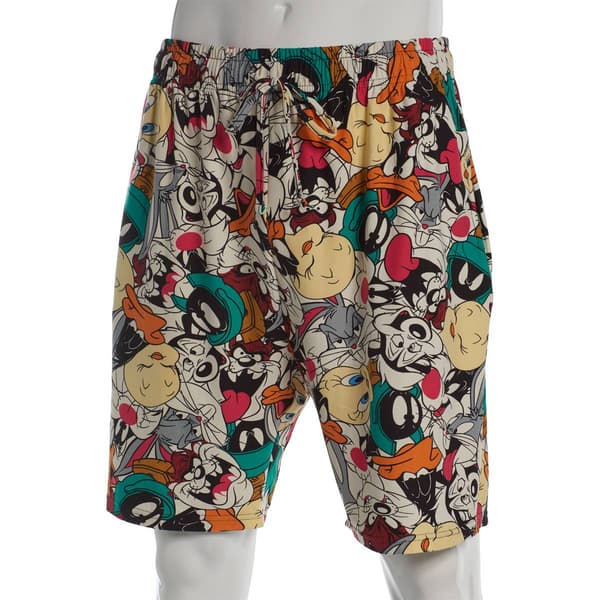 Mens Warner Bros. Looney Tunes Drawstring Pajama Shorts - image 
