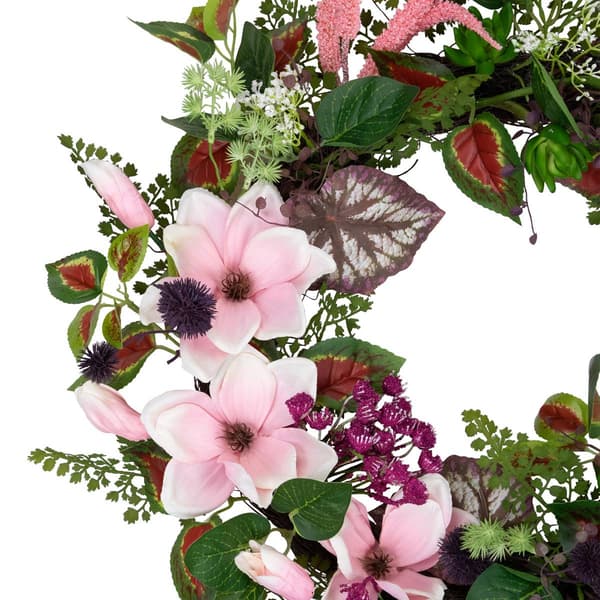 Northlight Seasonal Artificial Succulent & Fern Spring Wreath
