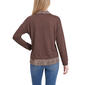 Womens NY Collection Long Sleeve Two in One Zebra Sweater - image 2