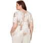 Plus Size Alfred Dunner Natural Wonder Short Sleeve Feather Tee - image 2