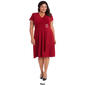 Plus Size R&M Richards Side Drape A-Line Dress - image 5