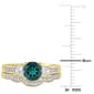 Gemstone Classics™ 10kt. Gold Diamond & Lab Created Emerald Ring - image 3