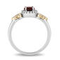 Enchanted by Disney 1/10ct Diamond Garnet Plated Silver Anna Ring - image 2