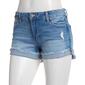Juniors Celebrity Pink 3in. Mid Rise Fray Roll Cuff Hem Shorts - image 1