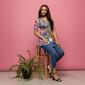 Womens 24/7 Comfort Apparel Multicolor Floral Henley Tunic Top - image 6