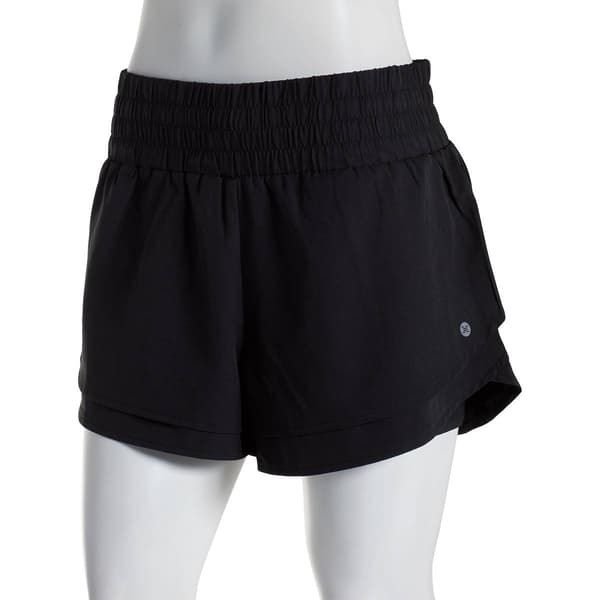 Womens RBX Stretch Woven Flutter Running Shorts