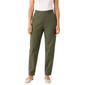Womens Zac & Rachel Solid Pullon Pants With Front Pleat - image 1