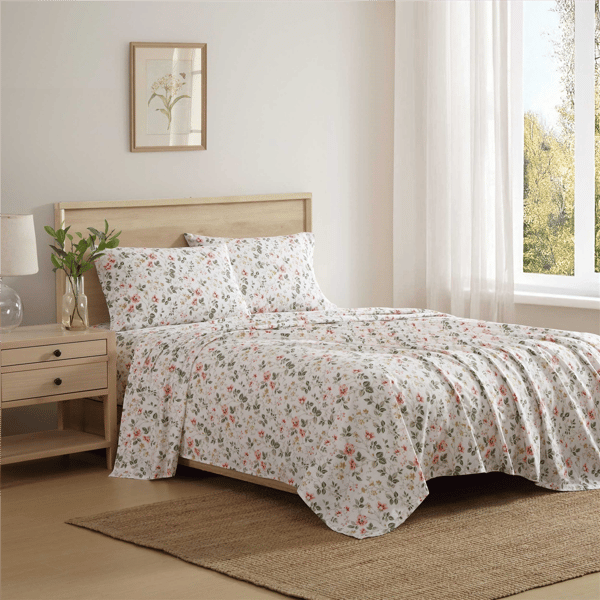 Laura Ashley® Meadow Floral Percale Sheet Set