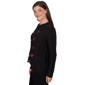 Petite Ruby Rd. Mysterious Romance Rhinestone Heart Cardigan - image 4
