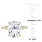 Gemstone Classics™ 10kt. Yellow Gold 4 7/8ctw. Moissanite Ring - image 5