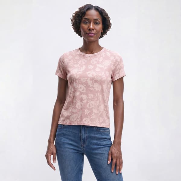 Womens Angels Forever Young Mandi Short Sleeve Floral Tee - image 