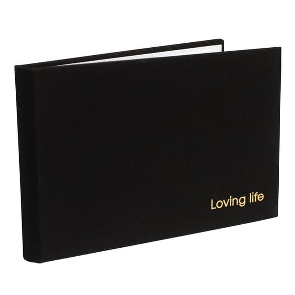 Malden "Loving Life" 1-Up Black Brag Book